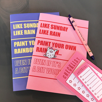 BlankLabel POCKET A 5 month plan week plan horizontal square general notes hand books