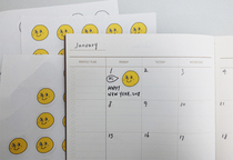Spot) Emotion sticker Smiley Face Mood sticker Transparent sticker Hand Account Material