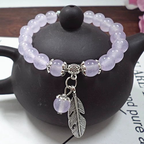 Натуральная вода, кварц, браслет из кварца, ювелирное украшение для влюбленных, браслет из бисера, «сделай сам»