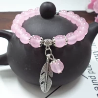 S480 Pink Chalcedony Leaves