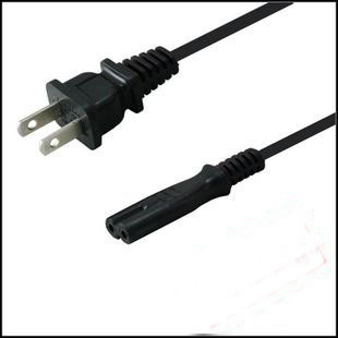 Good quality 1 5m notebook 2 holes power cord 8 word tail 1 5 m two holes laptop power cord