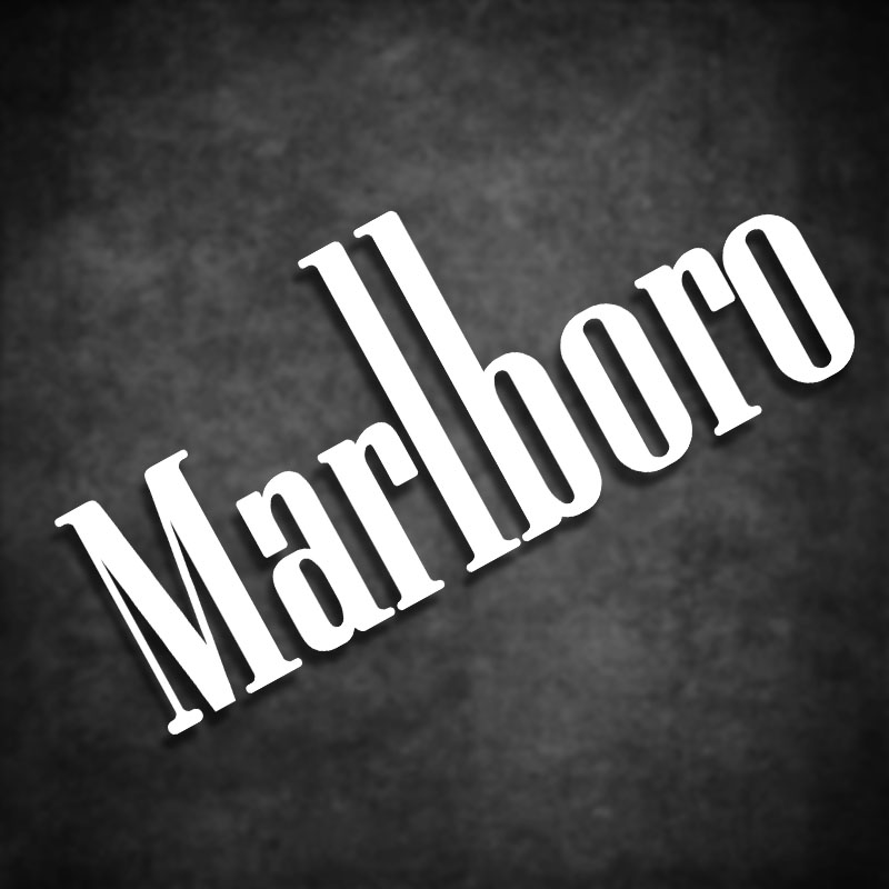 Marlboro Personality Sticker Car Body Sticker Personality Waterproof Reflective Decal