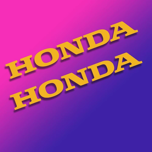 Honda, модифицированная светоотражающая наклейка