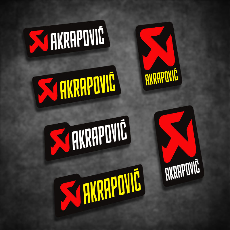 AKRAPOVIC AK Sky Scorpion Exhaust Pipe Locomotive Retrofit Sticker Waterproof Reflective Patch Flowers