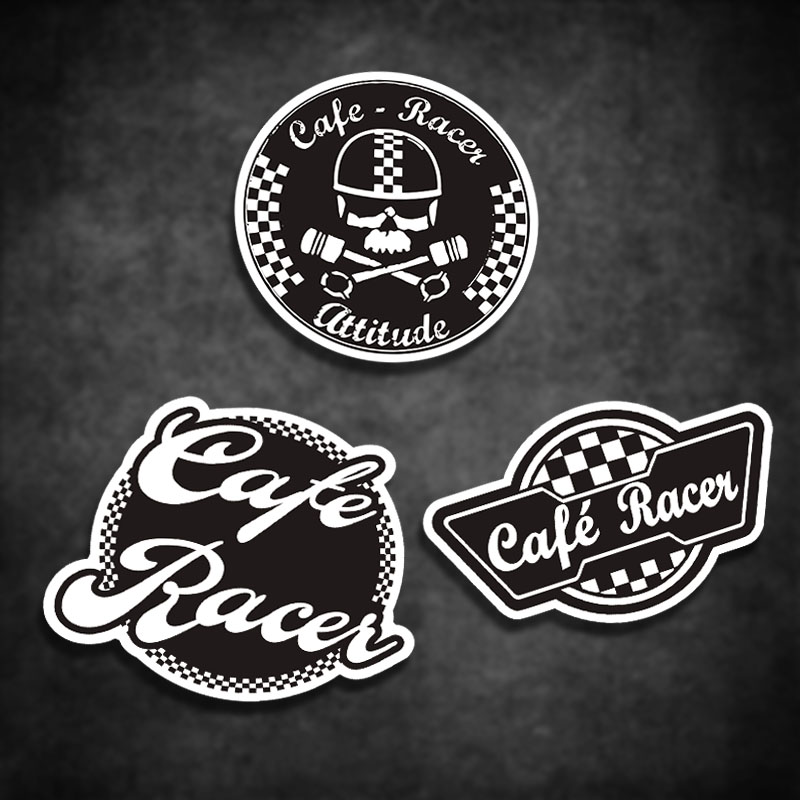 British Ace Cafe London retro personality logo car with motorbike sticker Waterproof reflective decker