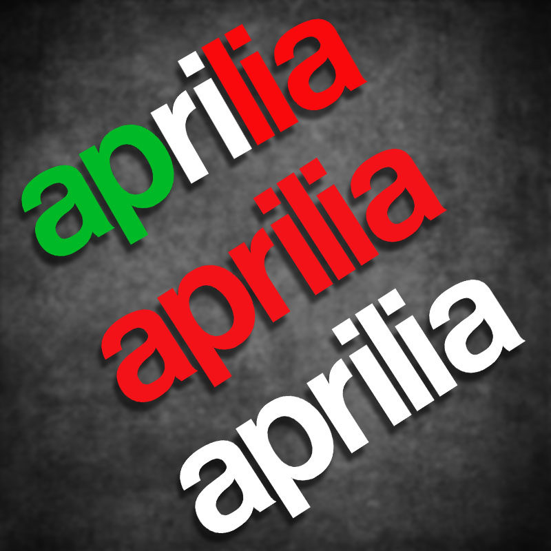 Cloud startups sticker Aprilia Apulia Italy Three-color motorcycle stickers waterproof reflective applie-Taobao