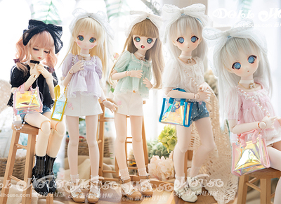 taobao agent [Blue Moon's Doll House] 4 points BJD/MSD/MDD/Giant Baby Set Chiffon Small Cute Purchase Bag