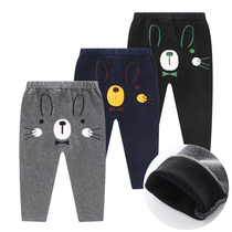 (Broken code clearance) baby childrens wool pants autumn and winter baby wool pants thick leggings knitted cotton pants