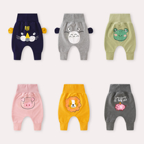 (Broken code clearance) baby pants 0-1-2 years old spring wear thin baby pp pants for boys and girls spring trousers