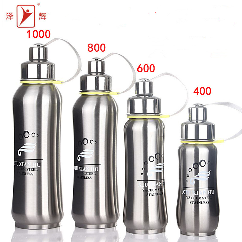 Zehui 304 stainless steel thermos vacuum student leisure sports pot men and women portable outdoor travel large capacity
