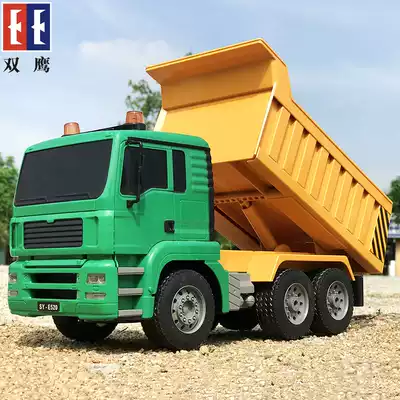 Simulation remote control dump dump truck charging large transport truck Children boy engineering vehicle toy truck model