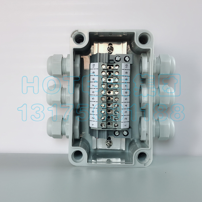 Three in outdoor waterproof junction box with terminal power over wiring box sealing box