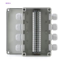 Four-in-four-out outdoor waterproof junction box with terminal distribution box power line box Confluence box cable sub-wire box