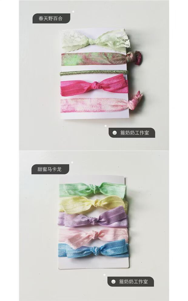 Thương hiệu mới của Hàn Quốc mới đồ trang sức hoa đầu tiên In ấn nút thắt Hàn Quốc phiên bản Hàn Quốc của vòng tóc dây tóc vòng tay dây thừng - Phụ kiện tóc phụ kiện tóc xinh