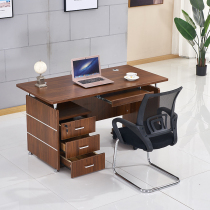 Office boss desk simple and economical single supervisor desk 1 4 1 6 staff computer desk and chair combination