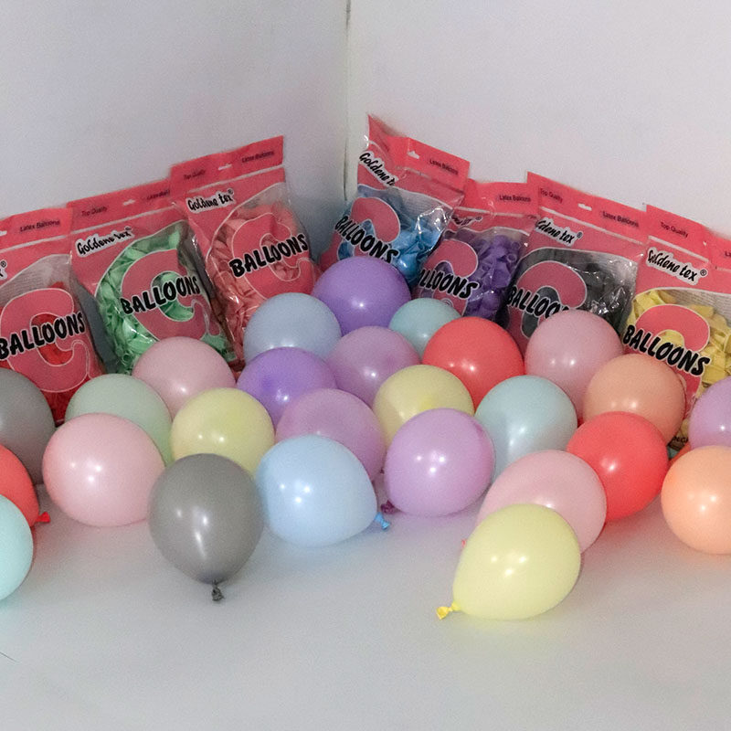 Macaron Balloon 5 inch small ball earth explosion ball decoration proposal wedding confession No. 5 thickened latex Macaron Balloon