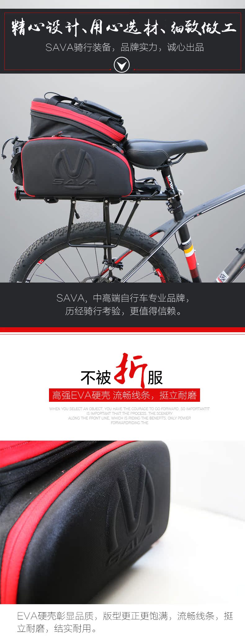 Sacoche pour vélo mixte SAVA - Ref 2216450 Image 11