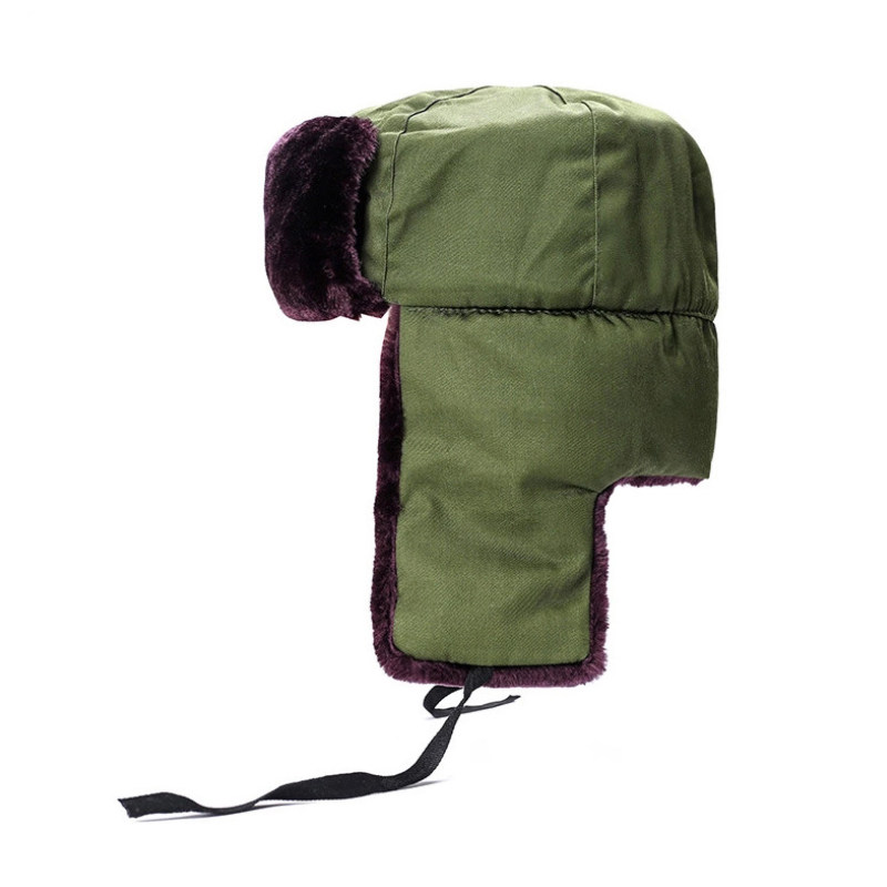 The old Lei Feng cap men and women military fans winter outdoor work windproof anti-chill protective ear winter warm military green hat