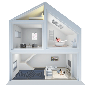 Rinnai heating floor heating radiator water heating wall heating exposed and concealed triple pump water distributor wall-mounted boiler