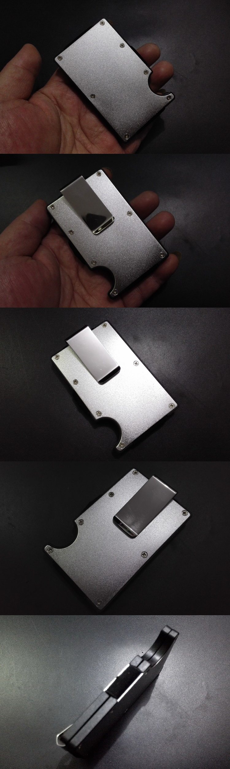 Алюминиевый сплав Обычный пакет кредитных карт Snowflake Silver-2.jpg