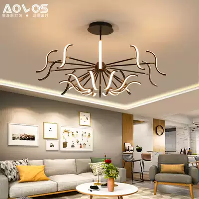 Nordic living room lights 2019 new simple modern atmosphere dining room bedroom lamps home creative Net red chandelier