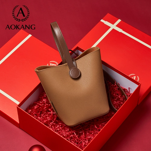 Сумка через плечо, вместительная и большая портативная корзина, из натуральной кожи