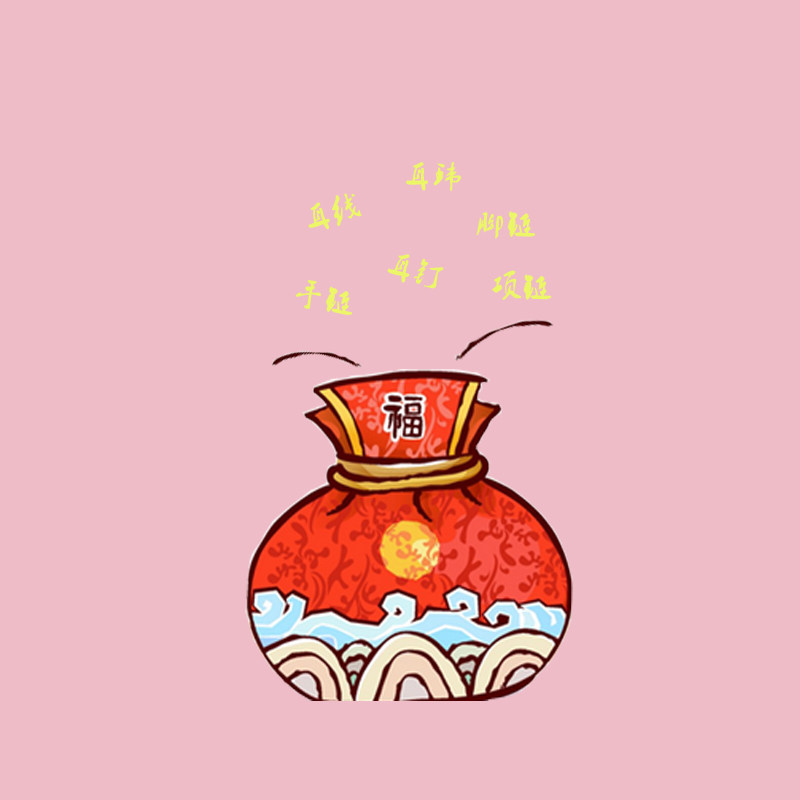 Mysterious wish for pure silver jewelry necklace chainbracelet bracelet earrings earbucks Christmas gift