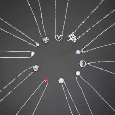 Buy one get one free necklace female Korean version of simple temperament niche design light luxury tide net red clavicle chain super fairy necklace