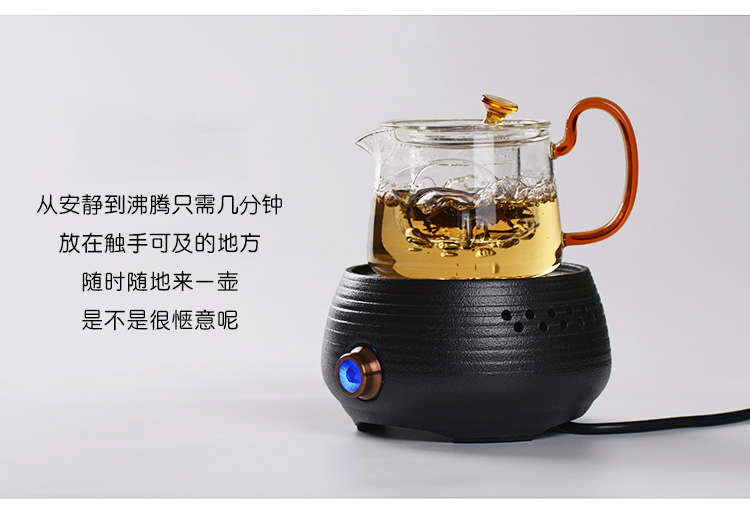Hộ gia đình nhỏ bếp điện gốm sứ bếp điện nồi sắt nồi thủy tinh nồi chè pha trà cảm ứng nồi trà đặt bếp bluestone