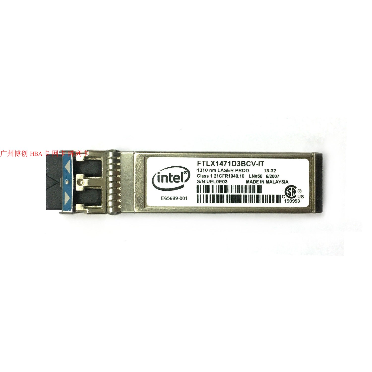 Intel FTLX1471D3BCV-IT Intel 10G Optical Transceiver 10 Gigabit SingleMode 1310nm Original