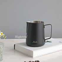 Highwin304 stainless steel Teflon pointed mouth pull flower cup 600ML fancy coffee pull flower cylinder with temperature sticker