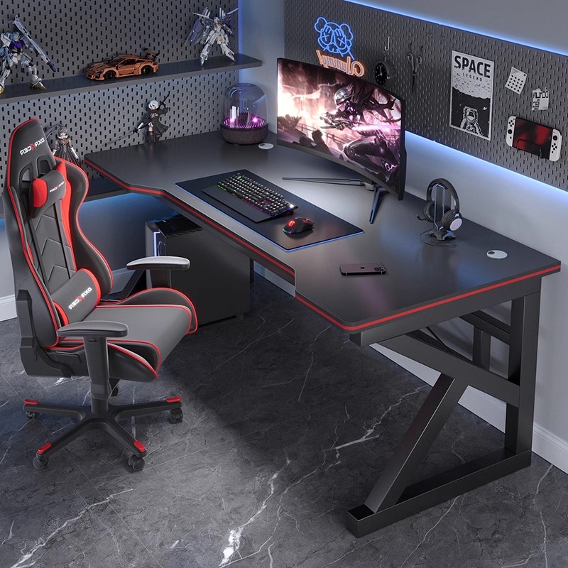 Computer Desk Desktop Home Bedroom Electric Race Desk Table Simple Rental House Desk Chair Workbench Student Desk-Taobao