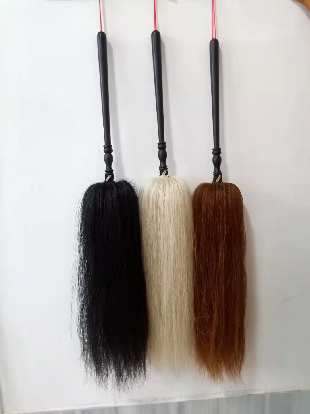 Purple Light Sandalwood Tai Chi Tai Dusty Tai Chi Buddha Dust Real Horse Tail Waft Dust Floating Dust And Send Dust Bag