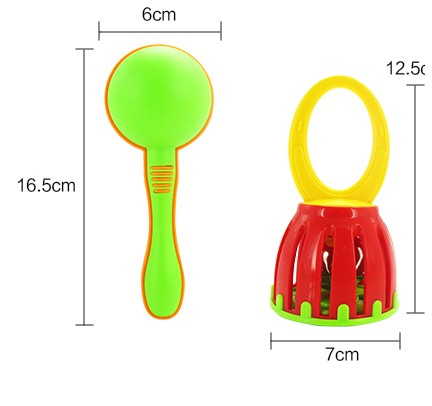 Authentic nhạc cụ bé đặc biệt kết hợp nhạc cụ lồng bé chuông rầm rầm cát vàng bé giáo dục sớm nhạc đồ chơi - Đồ chơi nhạc cụ cho trẻ em đàn organ đồ chơi cho be