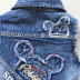 Áo vest nam mùa xuân và mùa thu denim bé gái mùa xuân và mùa thu 2 áo 3 trẻ em 4 phiên bản Hàn Quốc phần mỏng 7 tuổi 5 áo vest vai thủy triều 6 áo gile cho bé lịch lãm đáng yêu Áo ghi lê