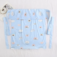 Голубая радуга (хлопок хлопка) имеет длину молнии 118*80 см шириной