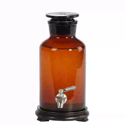 Brown glass wine bottle brown dark wine bottle dark wine jar 20kg large oil drum Brown sample bottle wine tank