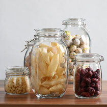 Glass sealed jar honey lemon bottle unleaded storage bottle milk powder tea enzyme bottle kimchi jar bubble bottle