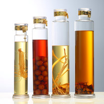 Ginseng wine bottle Maca Cordyceps wine bottle small capacity wine jar slender straight tube bottle display bottle
