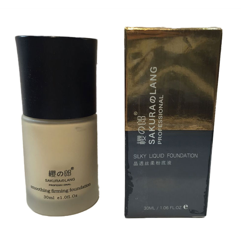 Sakura Lang Makeup Crystal Smooth Silk Foundation Cream Cream Kem dưỡng ẩm Bare Control Oil Makeup BB Cream Net Red Student Makeup Artist - Nền tảng chất lỏng / Stick Foundation phấn nước dior