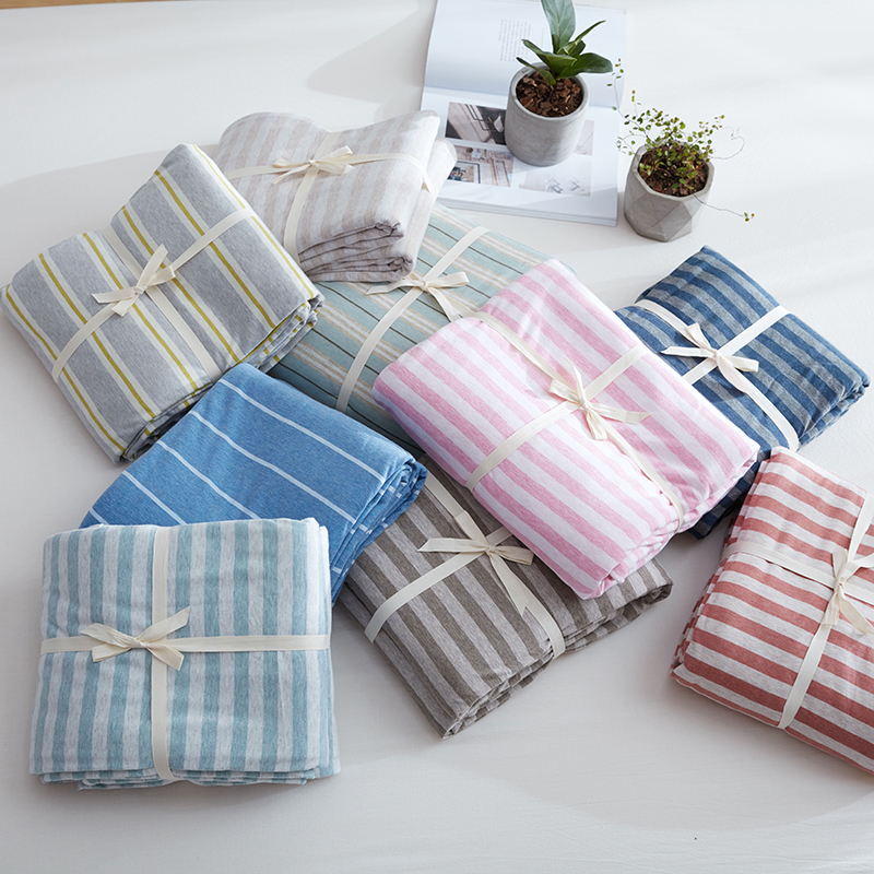 Muji quilt quilt cover đơn mảnh bông đan 220x240 đơn 1 m 5 quilt đôi 200x230 - Quilt Covers chăn mền giá rẻ