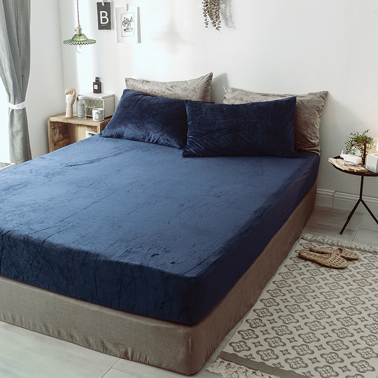Muji tấm một mảnh cộng với nhung nhung san hô lông mịn 1,8m 1,5 mét gấp đôi tấm màu mùa đông - Khăn trải giường ra giường