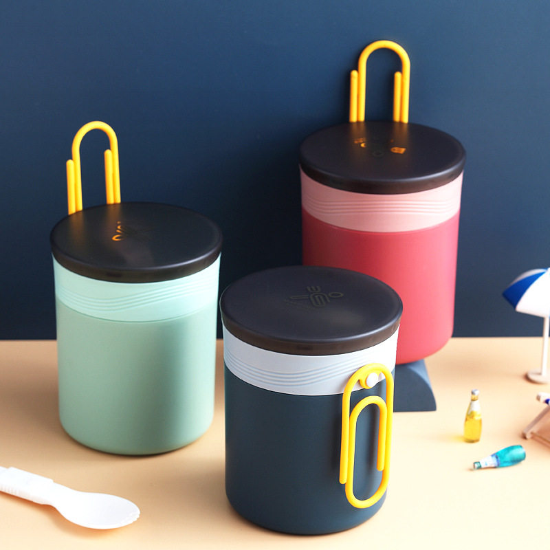 Double Layer Children Insulation Cup Soup Cup Breakfast BREAKFAST MILK CEREAL CUP STUDENTS PORTABLE OFFICE WORKERS 304 STAINLESS STEEL