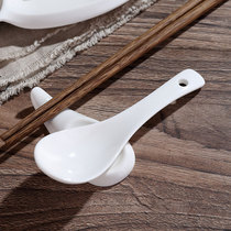 Brief Chopsticks Spoon Chopstick Rack Series Suit Home Solid Wood Ceramic Spoon Hotel Restaurant Chopstick Topillow Soup Spoon