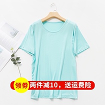 Nursing top summer thin modal short-sleeved T-shirt pregnant women go out to feed clothes casual wild candy color