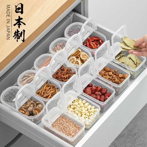 Япония импортировал большую коробку для хранения материала Spice Fast Kitchen Octagonal Cinnamon Pepper Peppercorns Transparent Searkyed приправочный резервуар