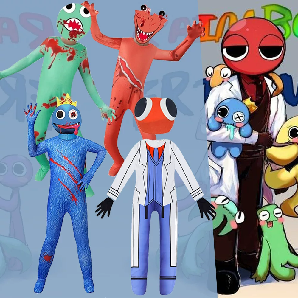 Костюм-комбинезон для Roblox, костюм на Хэллоуин, радужные друзья