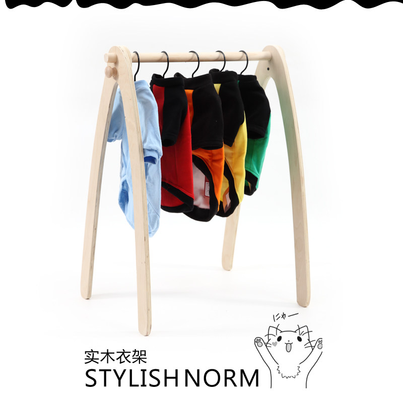 Yiqi Dog Wardrobe Solid Wood Cat Cabinet Princess Small Wardrobe Coat Rack Pet Furniture Rack Dog Cat Cabinet Bed