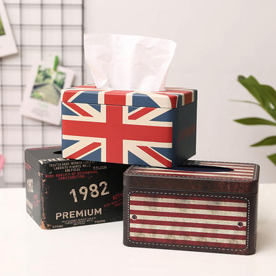 Ironwork tissue box, creative car tissue box, light luxury style, home living room, commercial dining table tissue box, storage box