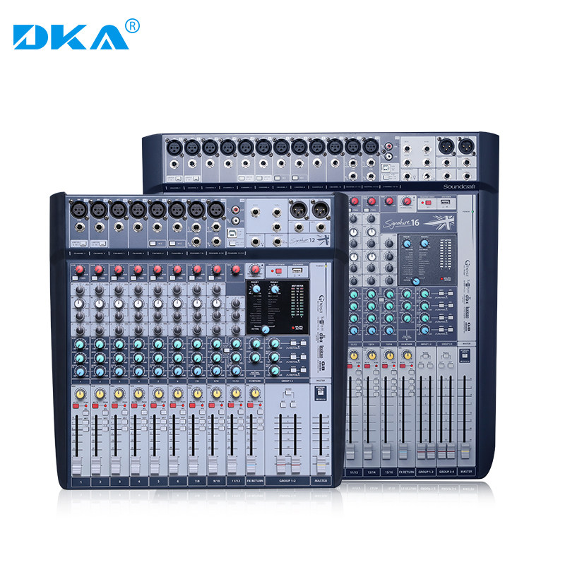 DKA S12 S16 Professional stage Performances Wedding meeting Bar with marshalling effect Mixer 12-way 16